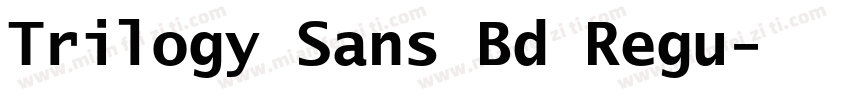 Trilogy Sans Bd Regu字体转换